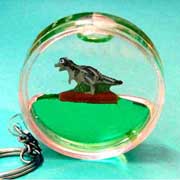 Keyring Round Dino